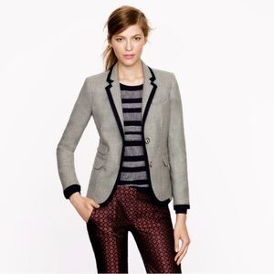 J. Crew Schoolboy Blazer with Nautical Accents.